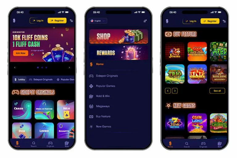 Sidepot Screenshots