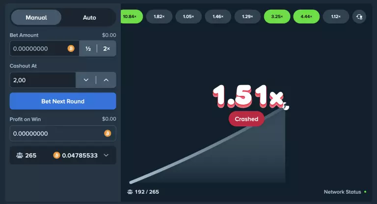 Stake.com Crash Game Result