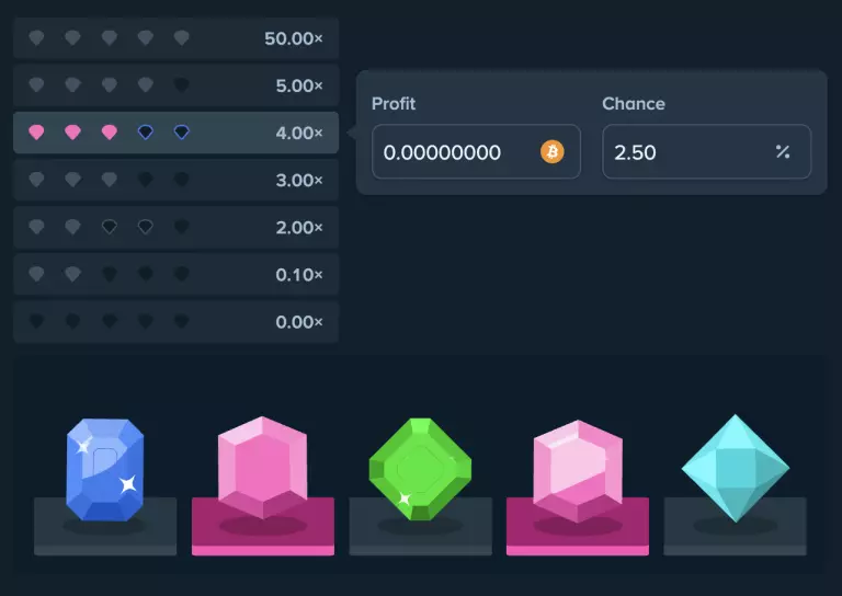 Stake.com Diamonds game