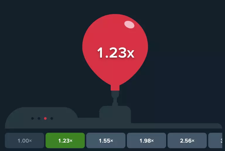 Stake.com Pump with a balloon visible