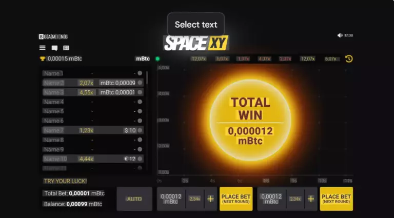 space xy game