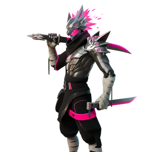 the burning wolf fortnite pink outfit