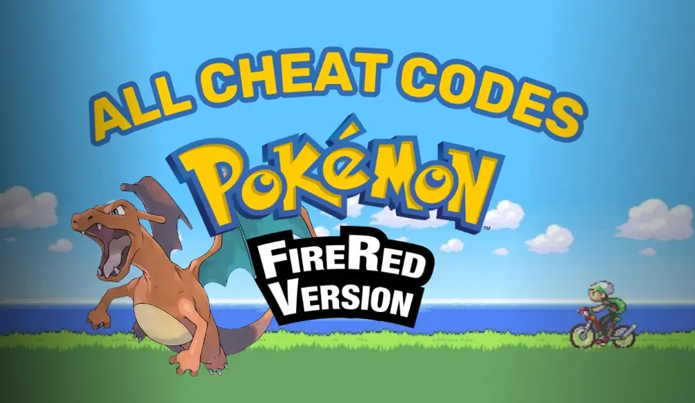 Pokémon FireRed Version Fire Red Cheat Codes
