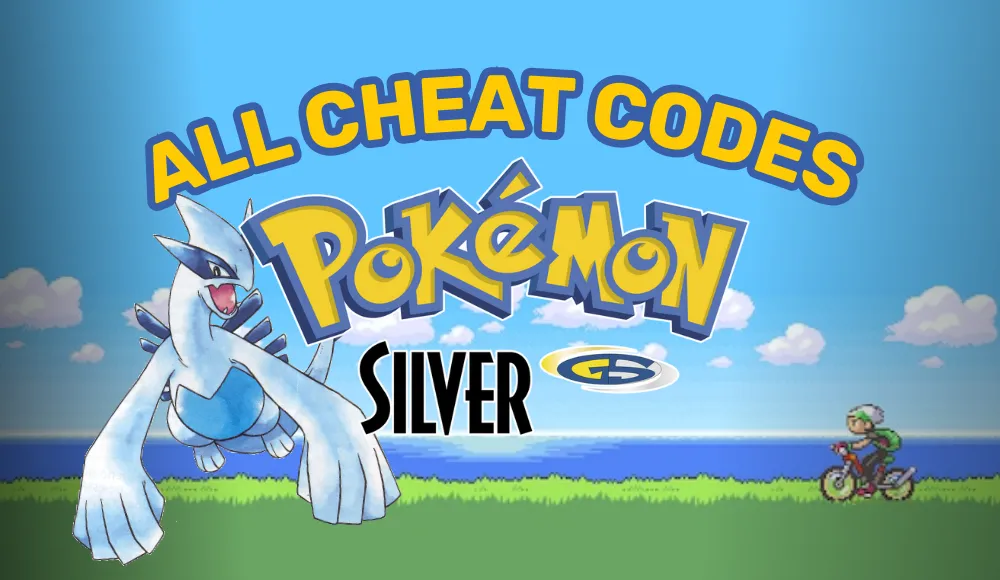 all cheat codes for pokemon silver with action replay and gamebreaker