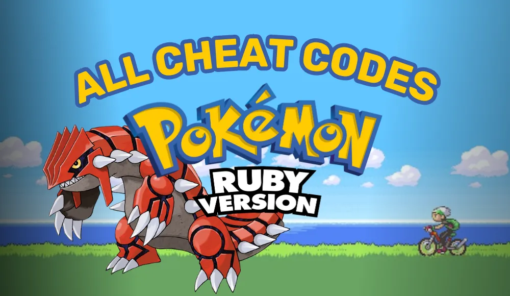 all pokemon ruby version cheat codes