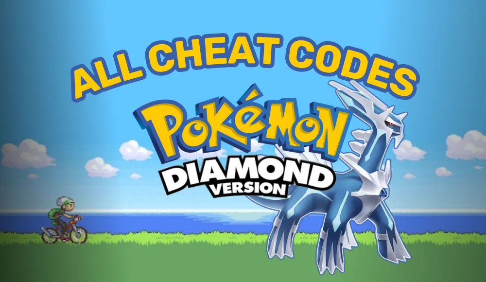 all cheat codes for pokemon diamond version