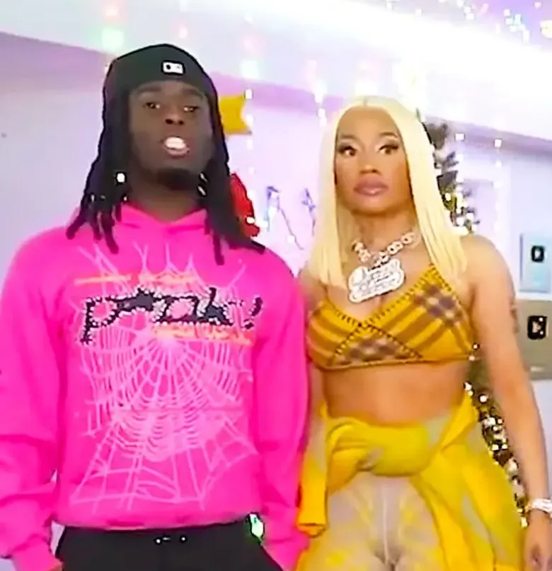 Kai Cenat Standing next to nicki Minaj height comparison